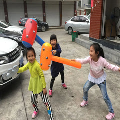 New Pvc Inflatable Knife and Fork Sword Stick Weapon Hammer Sword Stick Axe Props Children's Toys Birthday Gift Balloon