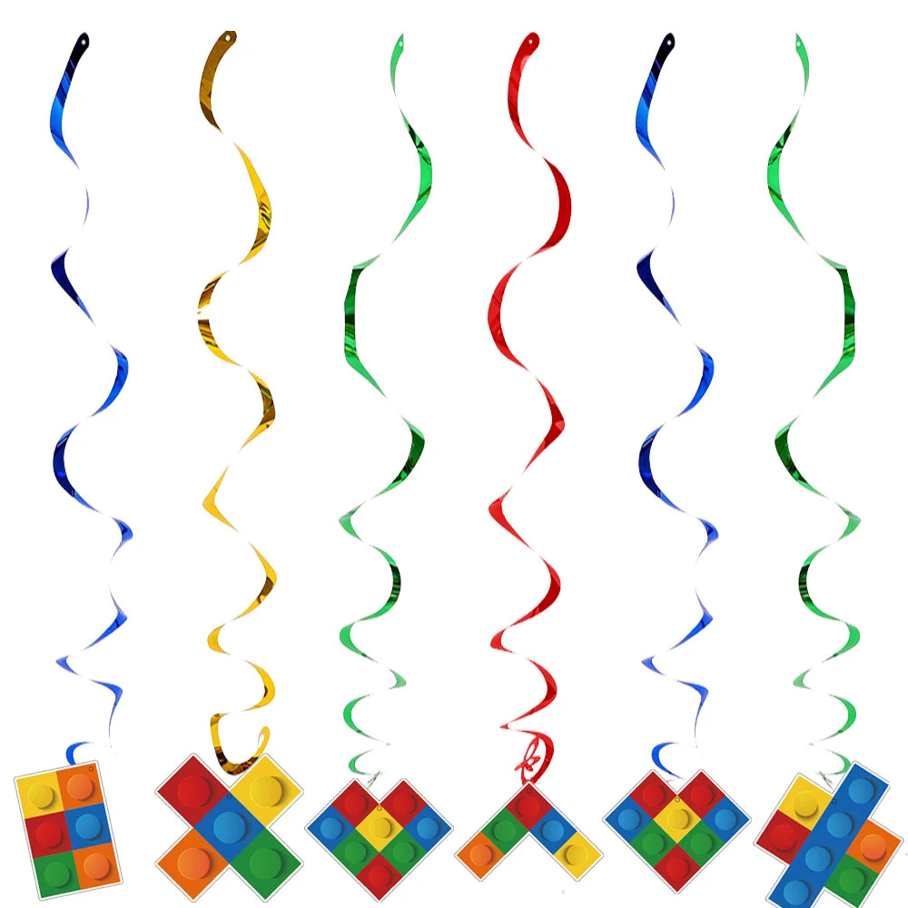 Magic Cube Children's Toys Theme Party Supplies Disposable Tableware Cup Plate Napkin Backdrop For Birthday Party Decorations
