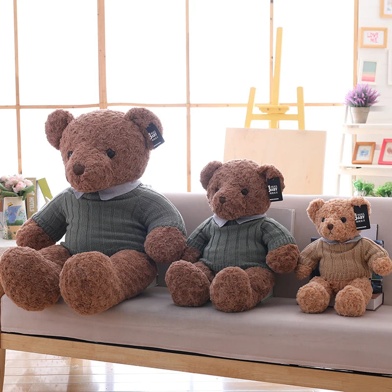 Teddy Bear Plush 50cm 75cm 110cm Big Size Stuffed Animal Bear Soft Doll Birthday Gift For Boy Children's Toys