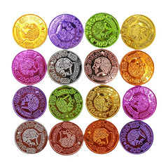20/50/100pcs Plastic Pirate Coin Clown Pattern Kids Party Decor Fake Treasure Props Party Supplies Birthday Gift Children's Toys