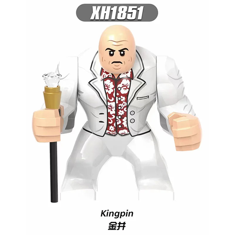 Marvel superhero Spider Man, Deadpool, Hulk, building blocks, children's toys, anime characters, Christmas and birthday gifts