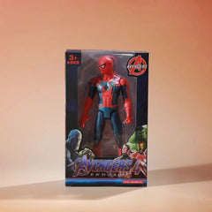 17cm Marvel Spiderman Model Anime Action Figures Spider-Man captainironman Luminous Children's Toys decorationdolls Gifts
