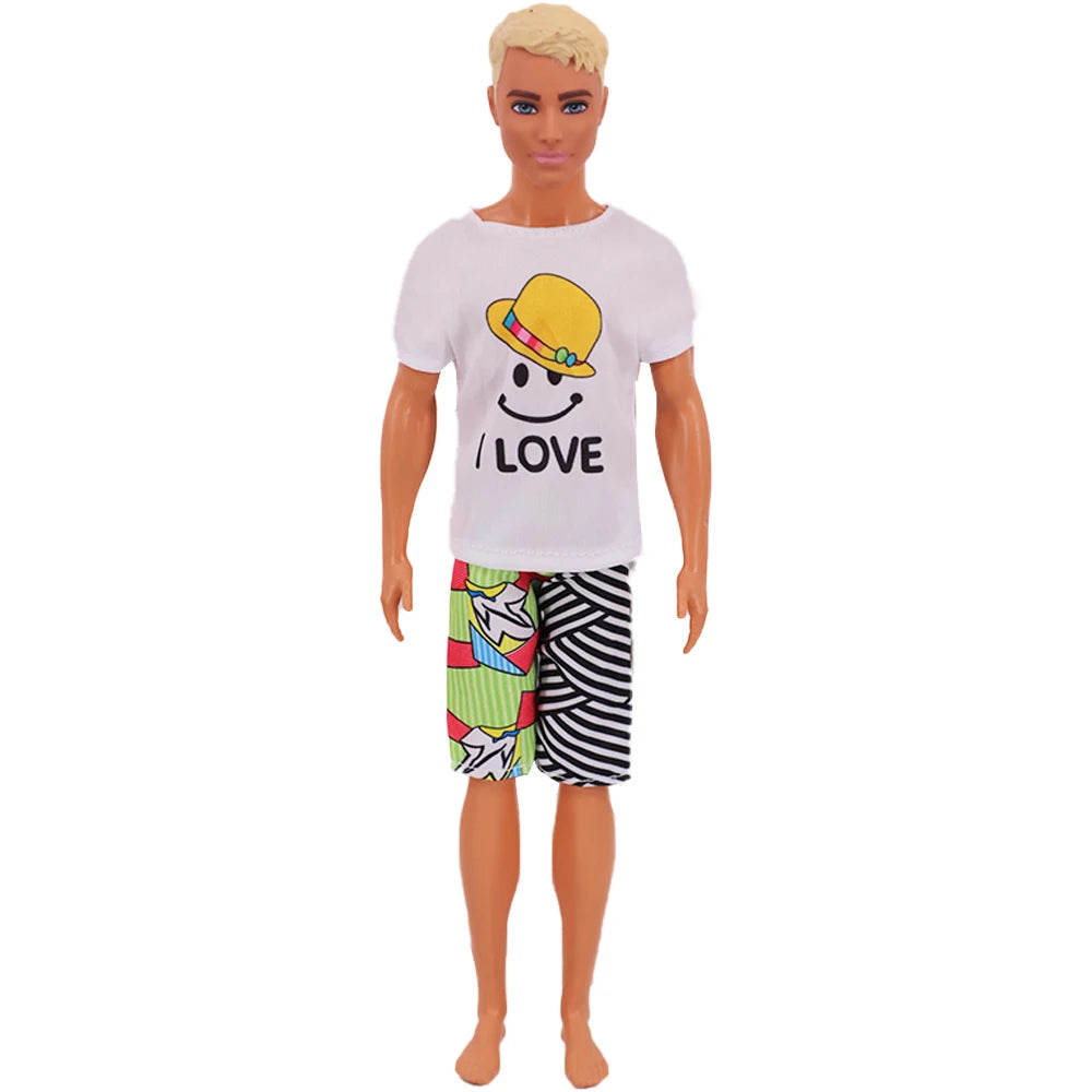 Doll Clothes Ken Doll Clothes Hoodie Sportswear Shirt Coat Outfit Set Doll Accessories Dressing Up Children's Toys,Girls Gift