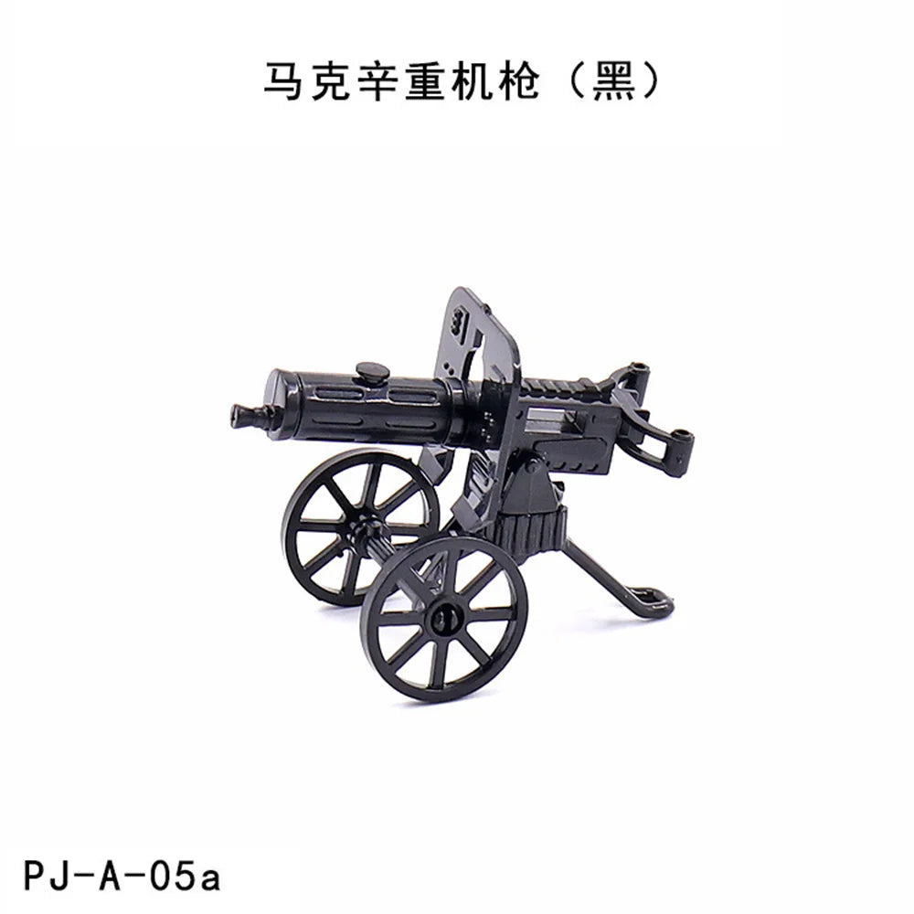 World War 2 WW2 Army Military Soldiers Motorcycle Rocket Launcher Cannon Gun Figures Building Blocks Bricks Children's Toys ﻿