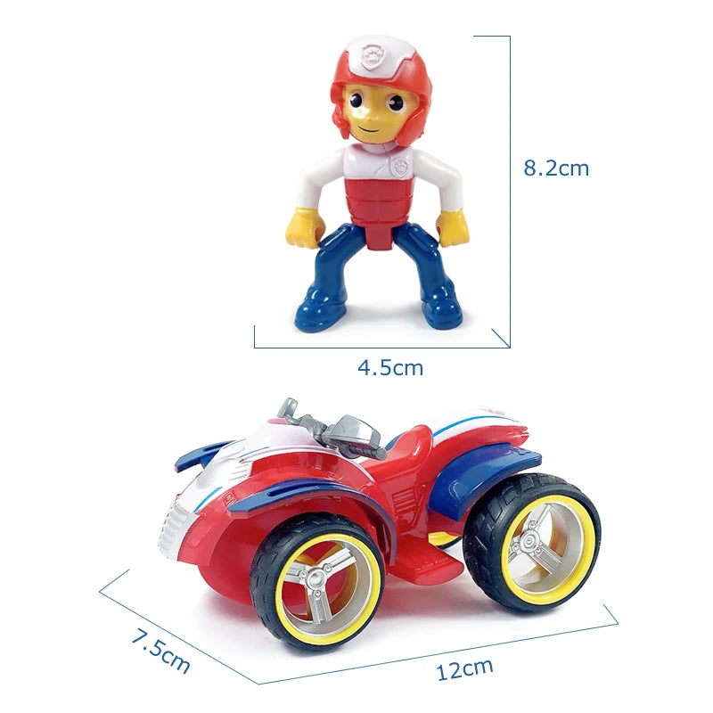 Paw Patrol Toys Captain Ryder Patrol Rescue Vehicle Patrulla Canina Action Character Model Toys Children's Toys Collection Gift