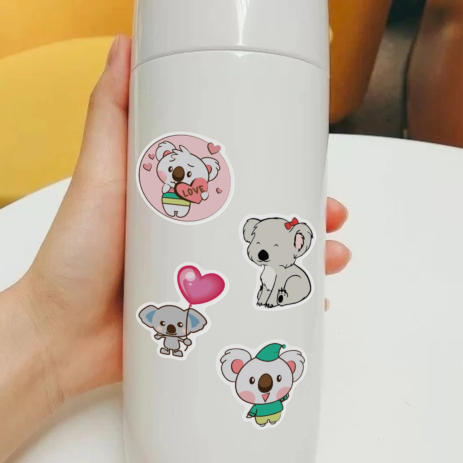 50/100PCS  Animal Cute Koala Stickers Cartoon Series Children's Toys Waterproof Diy Skateboard Guitar Bike Suitcase Decals