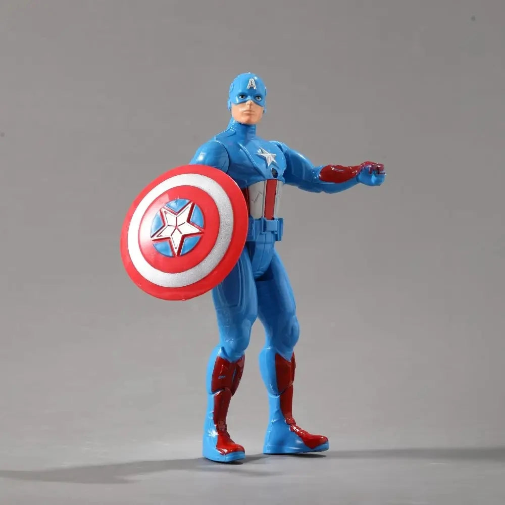 17cm Marvel Spiderman Model Anime Action Figures Spider-Man captainironman Luminous Children's Toys decorationdolls Gifts