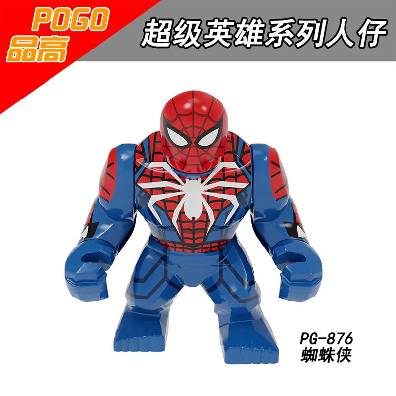 Marvel superhero Spider Man, Deadpool, Hulk, building blocks, children's toys, anime characters, Christmas and birthday gifts
