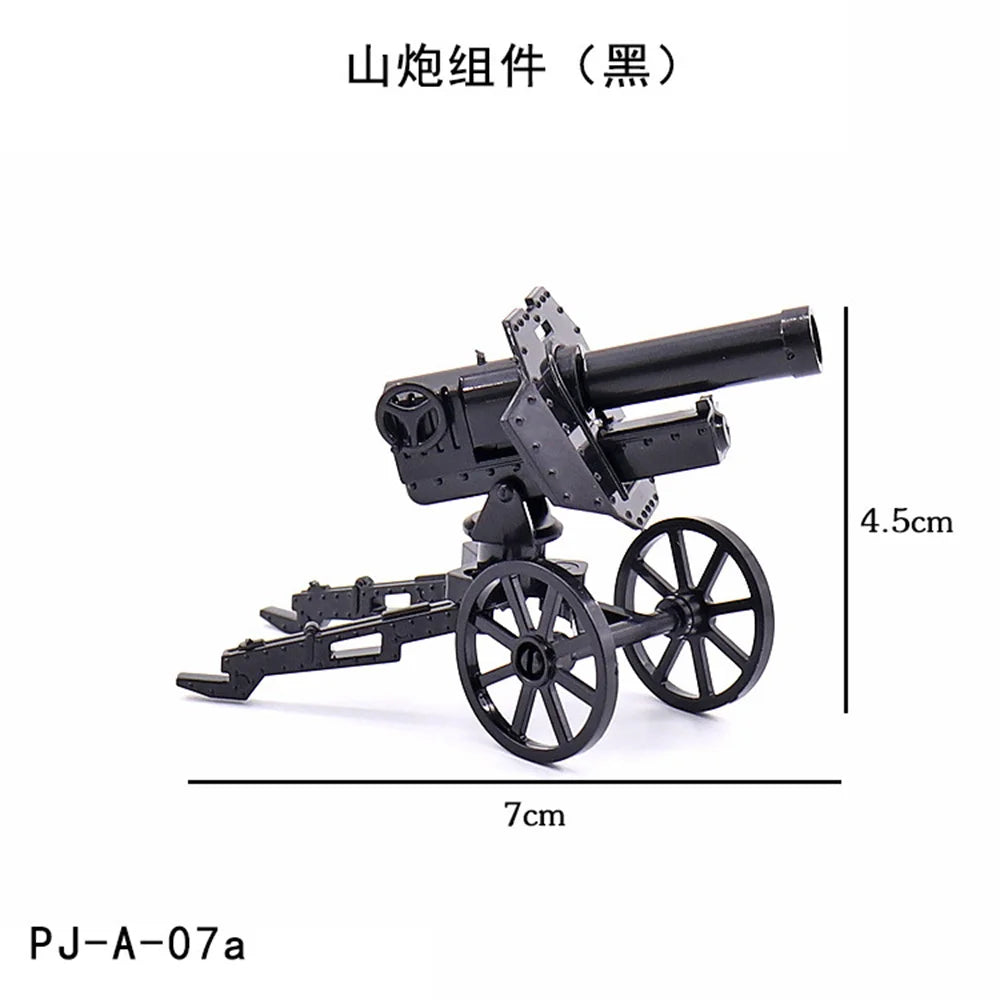 World War 2 WW2 Army Military Soldiers Motorcycle Rocket Launcher Cannon Gun Figures Building Blocks Bricks Children's Toys ﻿