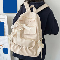 Backpacks Cute Backpack Women School Backpack for College Students College Style Bowknot Personality Kawaii Bags for Women Girls