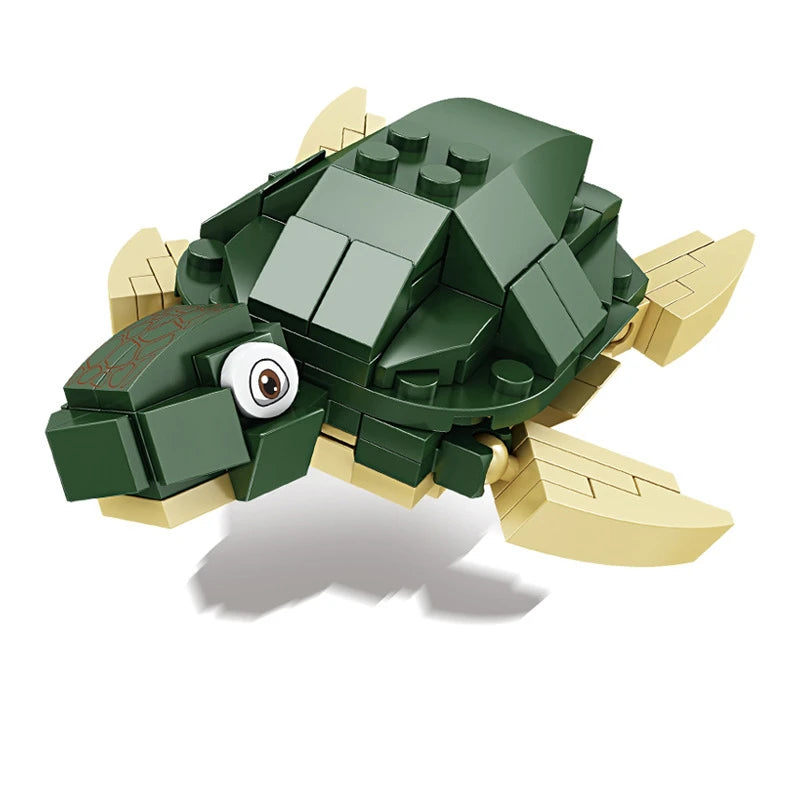 New Marine Animal Building Block Model Lobster Animal Small Particle Puzzle Assembly Children's Toys Science And Education Gifts