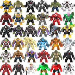 Marvel superhero Spider Man, Deadpool, Hulk, building blocks, children's toys, anime characters, Christmas and birthday gifts