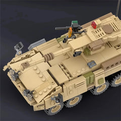 World War 2 WW2 Army Military Soldiers SAWT M1128 Mobile Gun System Model Building Blocks Bricks Children'S Toys