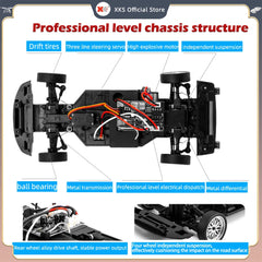 LDR/C LD1899 1/18 RC Model Drift Car GTR R34 Metal Alloy Body Shell Remote Control Car in Gyroscope Adult Children's Toys