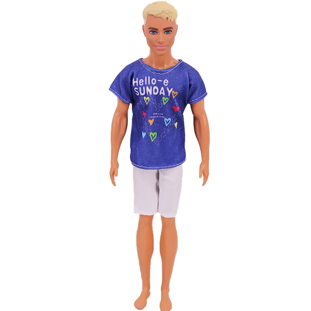 Doll Clothes Ken Doll Clothes Hoodie Sportswear Shirt Coat Outfit Set Doll Accessories Dressing Up Children's Toys,Girls Gift