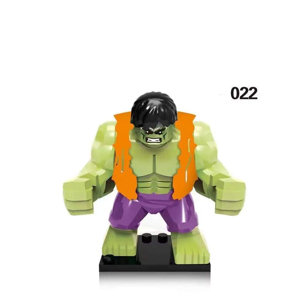 Marvel superhero Spider Man, Deadpool, Hulk, building blocks, children's toys, anime characters, Christmas and birthday gifts