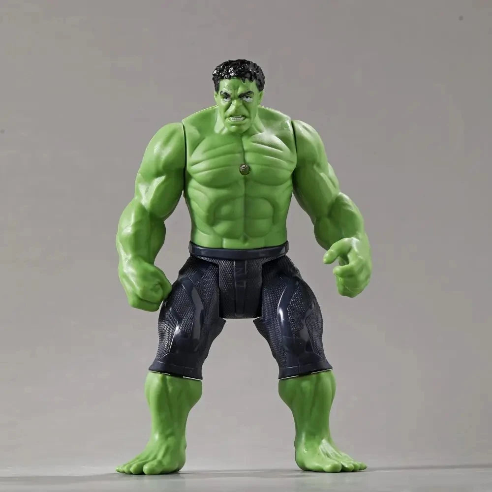17cm Marvel Spiderman Model Anime Action Figures Spider-Man captainironman Luminous Children's Toys decorationdolls Gifts