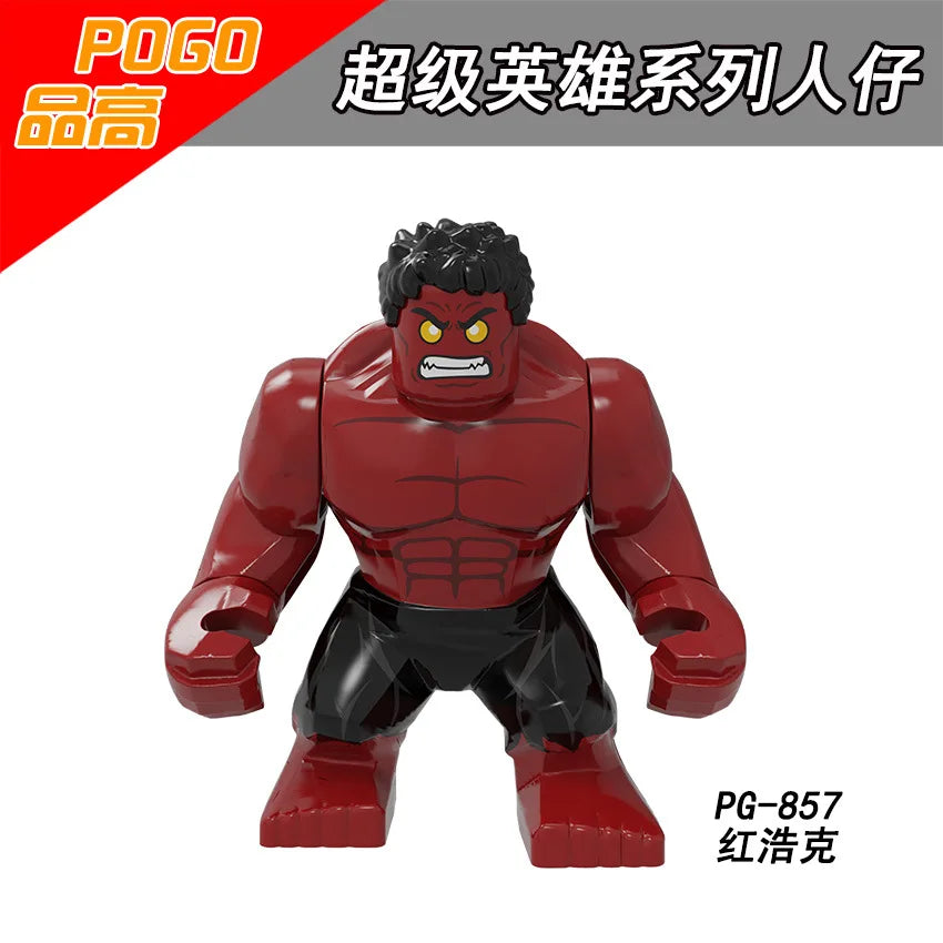 Marvel superhero Spider Man, Deadpool, Hulk, building blocks, children's toys, anime characters, Christmas and birthday gifts