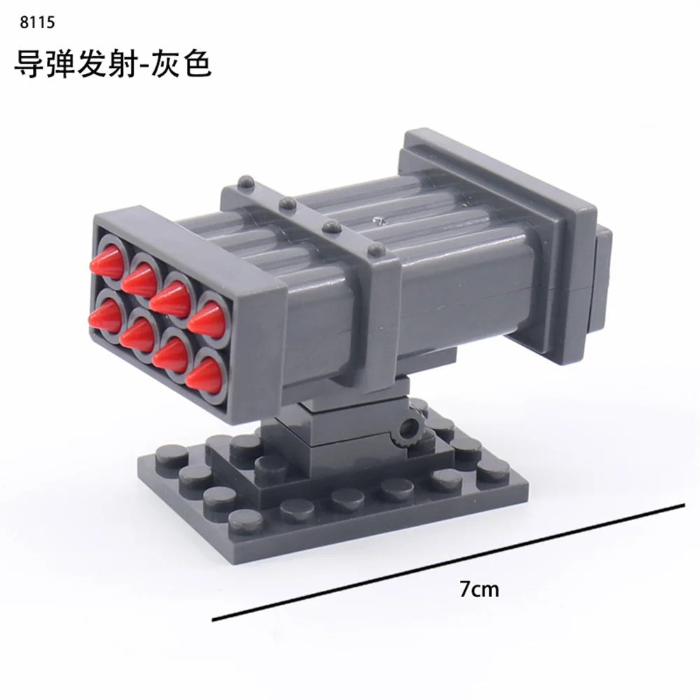 World War 2 WW2 Army Military Soldiers Motorcycle Rocket Launcher Cannon Gun Figures Building Blocks Bricks Children's Toys ﻿