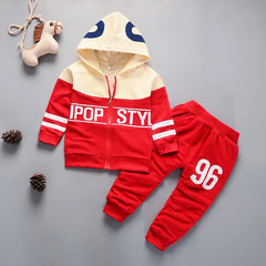 New Autumn Newborns Clothes For Girls Baby Outfits Children Boys Hooded Jacket Pants 2Pcs/Sets Infant Sportswear Kids Tracksuits