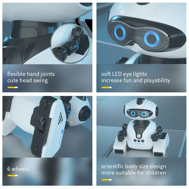 Smart RC Robot Electronic Dog Programmable Smart Interactive Stunt Robot Dog Music Song Touchsense Voice Command Children's Toys