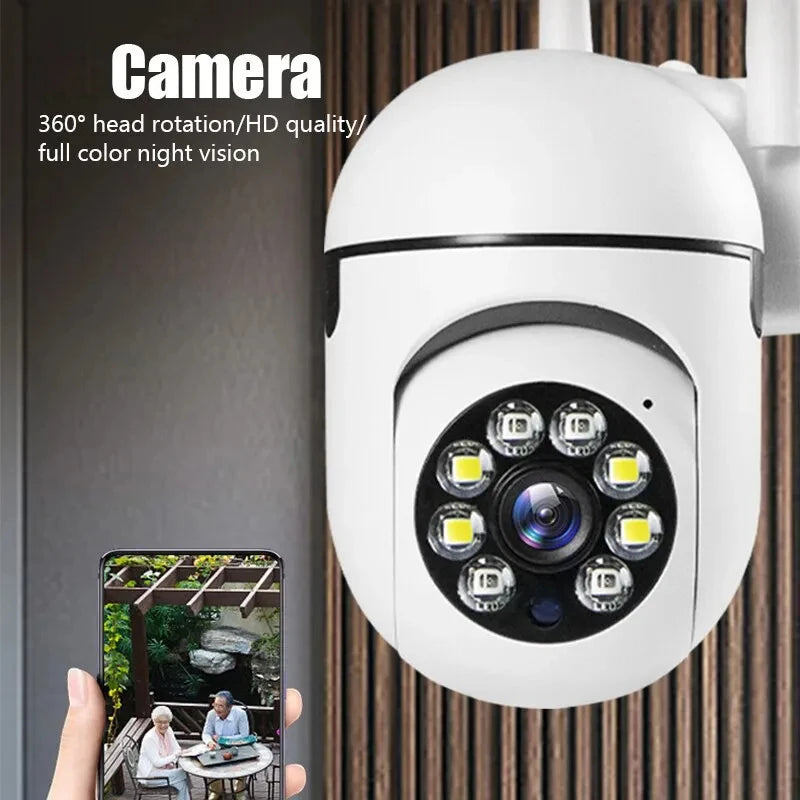 A7 IP Camera Smart Outdoor Home Security WIFI CCTV Surveillance with Color Night Vision Wireless HD 2-Way Audio Camera TF Card