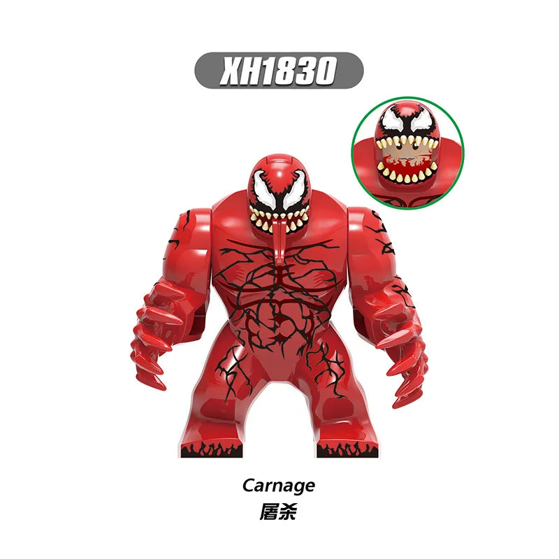 Marvel Brick Venom Massacre Riot Assembly Building Blocks Mobile Dolls Puzzle Children's Toys Christmas Birthday Gift