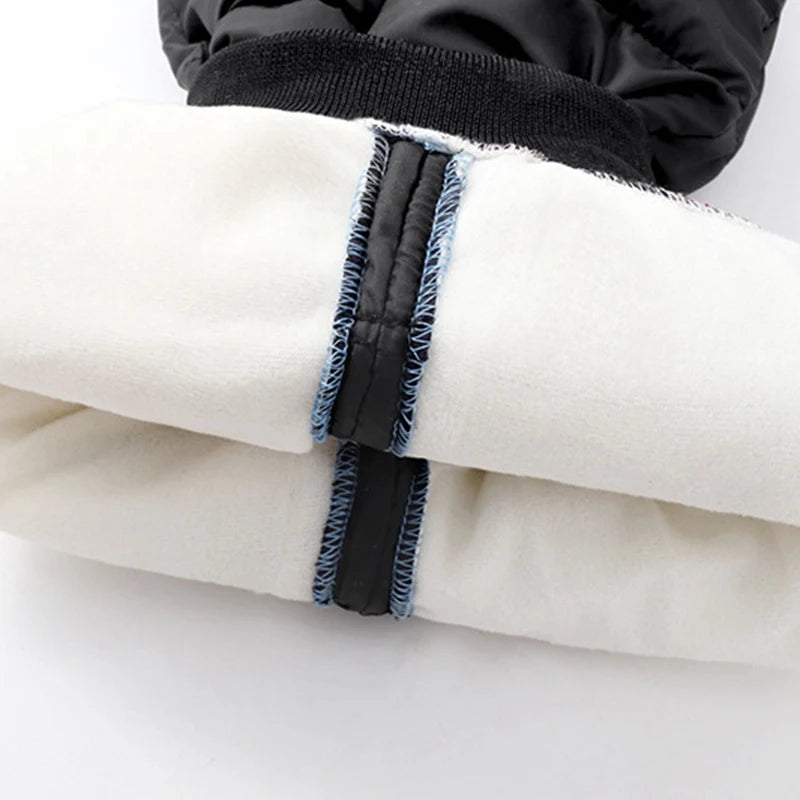New Winter Kids Trousers Baby Toddler Child Warm Fleece Down Pants Soft Fashion Waterproof Outdoor Trousers Kids Clothing 9M-5Y
