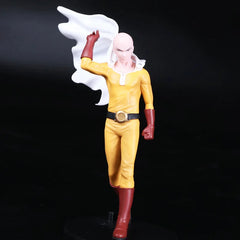 20CM Anime ONE PUNCH-MAN 3 Figure Bald Saitama Tornado Standing Cloak Model Children's Toys PVC Gift Static Collection Doll