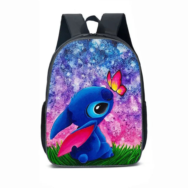 Cartoon Animation Stitch STITCH Primary and Secondary School Bags Children's Men's and Women's Backpacks School Bag Mochila