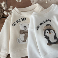 2Pcs Baby Girl Clothes Sets Newborn Kids Clothing Children Toddler Infant Outfit Cartoon Bear Embroidery Long Sleeves Top Pants