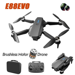 NEW E88 EVO Mini Drone Brushless Motor Optical Flow RC Aircraft E88MAX Upgraded Version Children's Toys