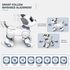 Smart RC Robot Electronic Dog Programmable Smart Interactive Stunt Robot Dog Music Song Touchsense Voice Command Children's Toys