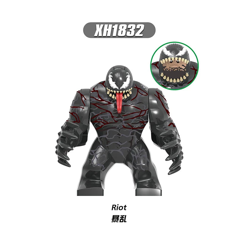Marvel superhero Spider Man, Deadpool, Hulk, building blocks, children's toys, anime characters, Christmas and birthday gifts