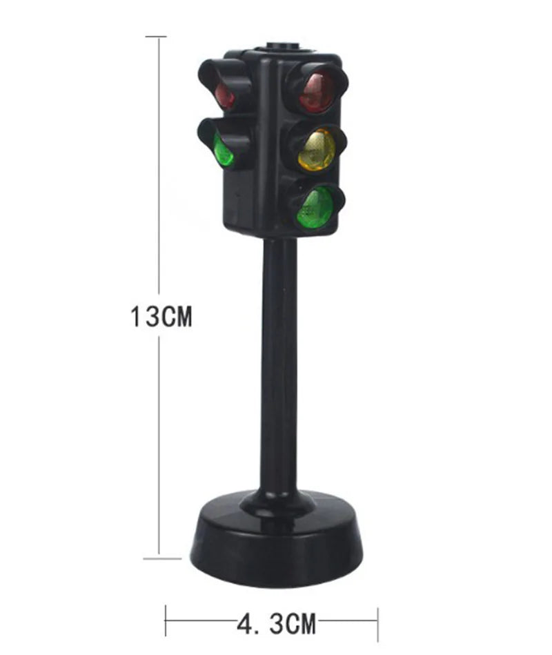 Children's toys, preschool safety education simulation, traffic signal lights, road signs, gas stations, car models, children pr