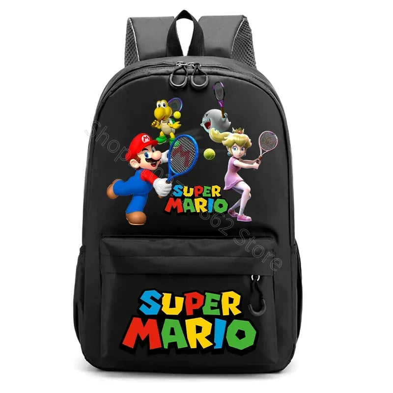 Super Mario Bros Backpacks Women Men Princess Peach Luigi Bag Cartoon Game Character Graphic Print Kawaii Backpack School Bags