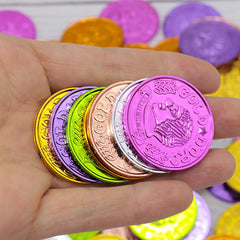 20/50/100pcs Plastic Pirate Coin Clown Pattern Kids Party Decor Fake Treasure Props Party Supplies Birthday Gift Children's Toys