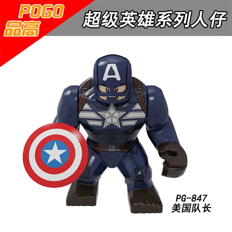 Marvel superhero Spider Man, Deadpool, Hulk, building blocks, children's toys, anime characters, Christmas and birthday gifts
