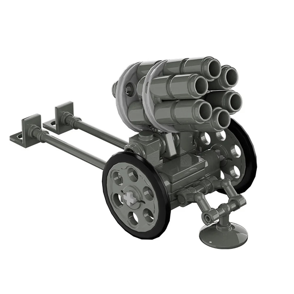 World War 2 WW2 Army Military Soldiers Motorcycle Rocket Launcher Cannon Gun Figures Building Blocks Bricks Children's Toys ﻿