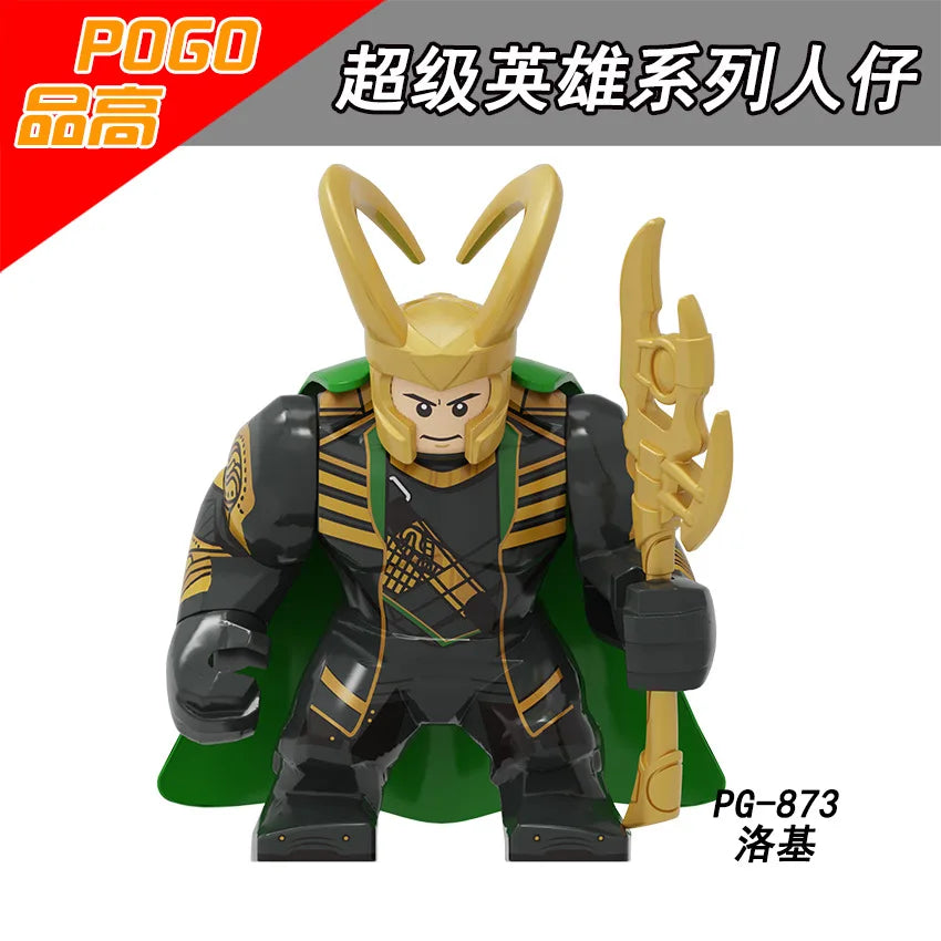 Marvel superhero Spider Man, Deadpool, Hulk, building blocks, children's toys, anime characters, Christmas and birthday gifts