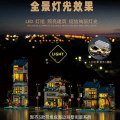 20201 813pcs Idea 3 in 1 Seaside Holiday Villa Building Blocks Construction Bricks Assembling Children's Toys Birthday Gift Set
