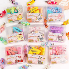 New Cream Gum Hair Clip Kindergarten DIY Handmade Bag Material Pack Cute Resin Accessories Clip Set Set Set for Children's Toys