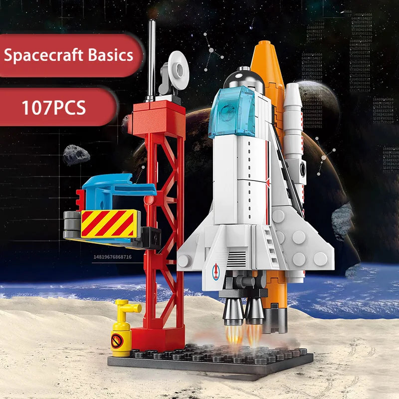 Spacecraft model assembly toys small particle building blocks boys' gifts kindergarten gifts children's toys