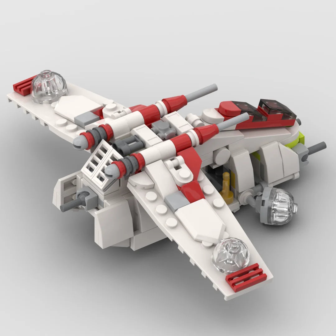 moc119# Republic gunboat of Coruscant GuardMinifig Standard Helmet Assembles Building Blocks children's toys