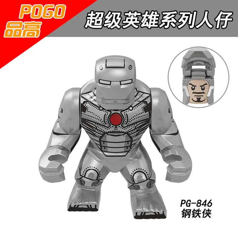 Marvel superhero Spider Man, Deadpool, Hulk, building blocks, children's toys, anime characters, Christmas and birthday gifts