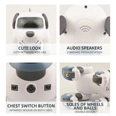 Smart RC Robot Electronic Dog Programmable Smart Interactive Stunt Robot Dog Music Song Touchsense Voice Command Children's Toys