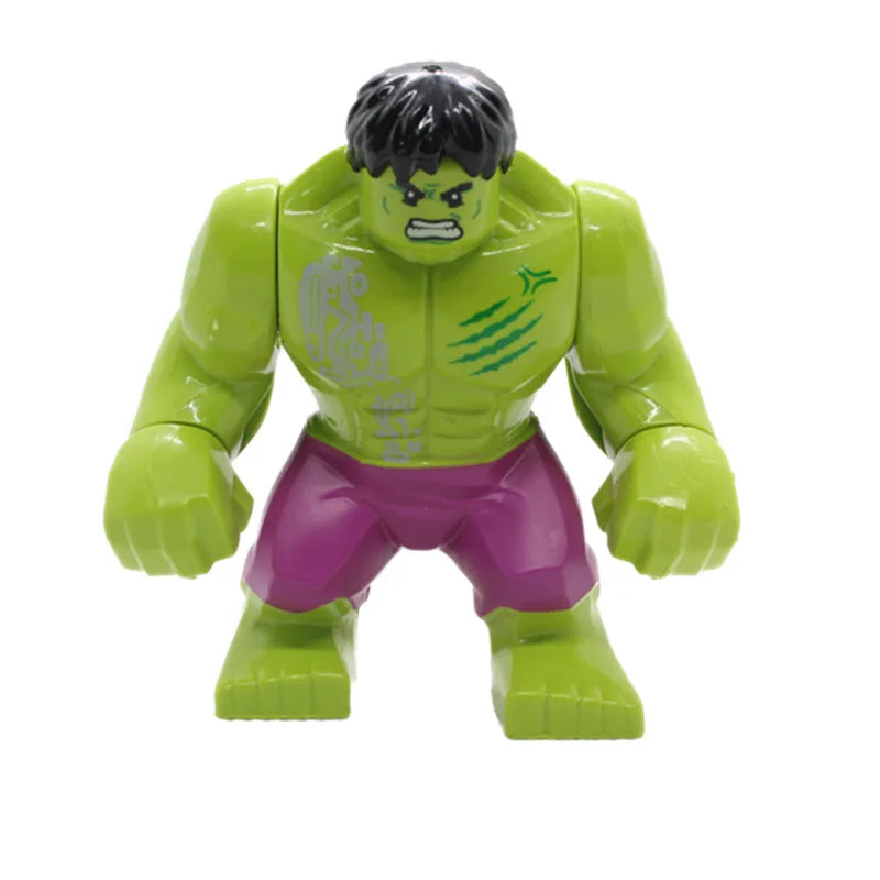 Marvel superhero Spider Man, Deadpool, Hulk, building blocks, children's toys, anime characters, Christmas and birthday gifts