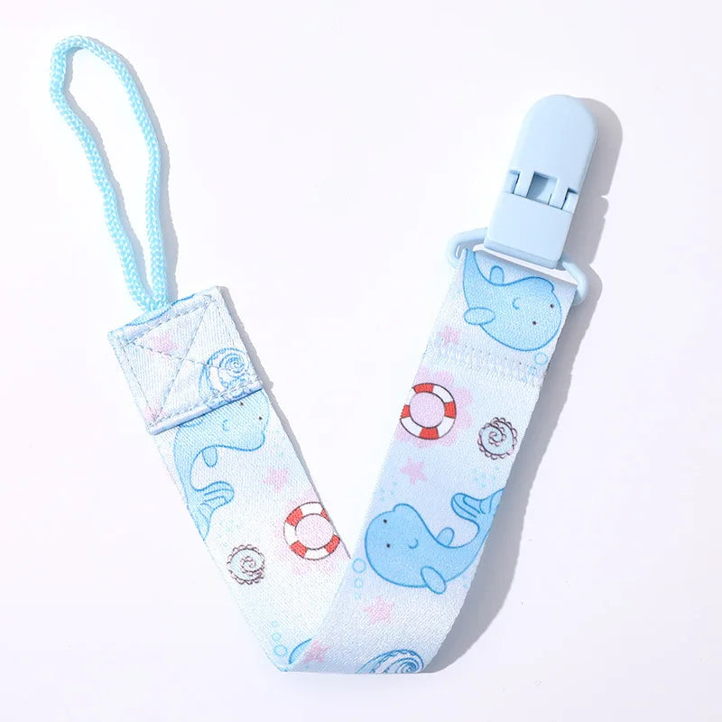 1/3pcs Cartoon cloth Fabric Baby pacifier chain Pacifier anti drop chain Anti loss clip for children's toys