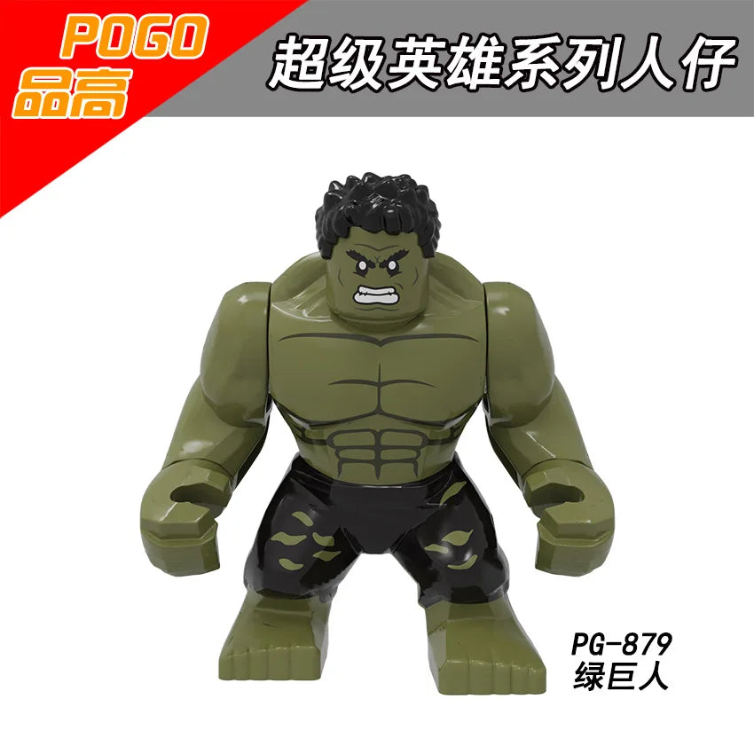 Marvel superhero Spider Man, Deadpool, Hulk, building blocks, children's toys, anime characters, Christmas and birthday gifts