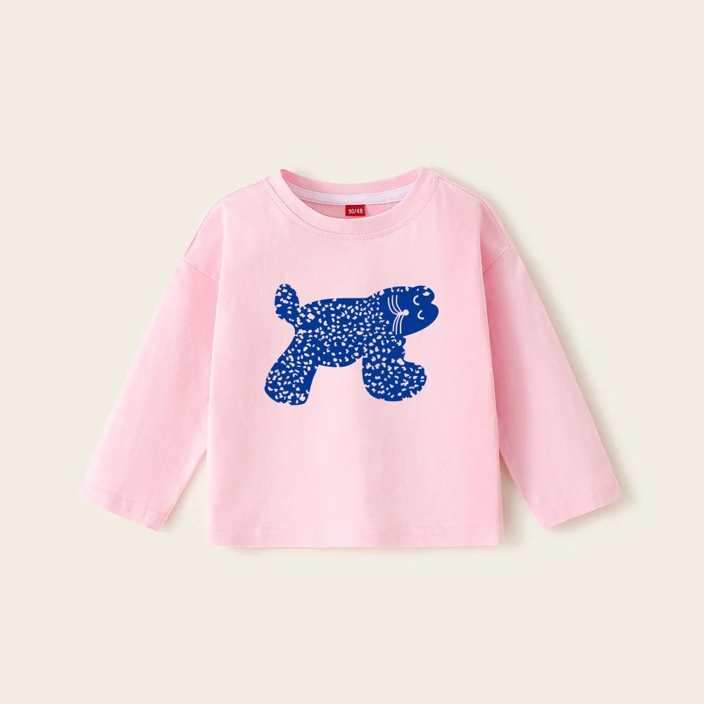 Boys Cartoon T-shirts 2025 New Cotton Baby Tees Spring Summer Printing Tops for Girls Toddler Pullover Blouse Kids Clothing
